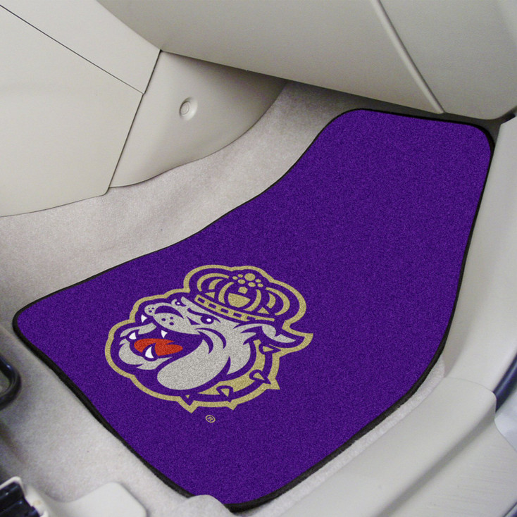 James Madison University Purple Carpet Car Mat, Set of 2