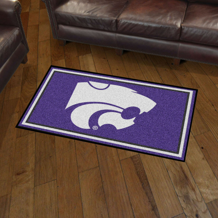 3' x 5' Kansas State University Purple Rectangle Rug