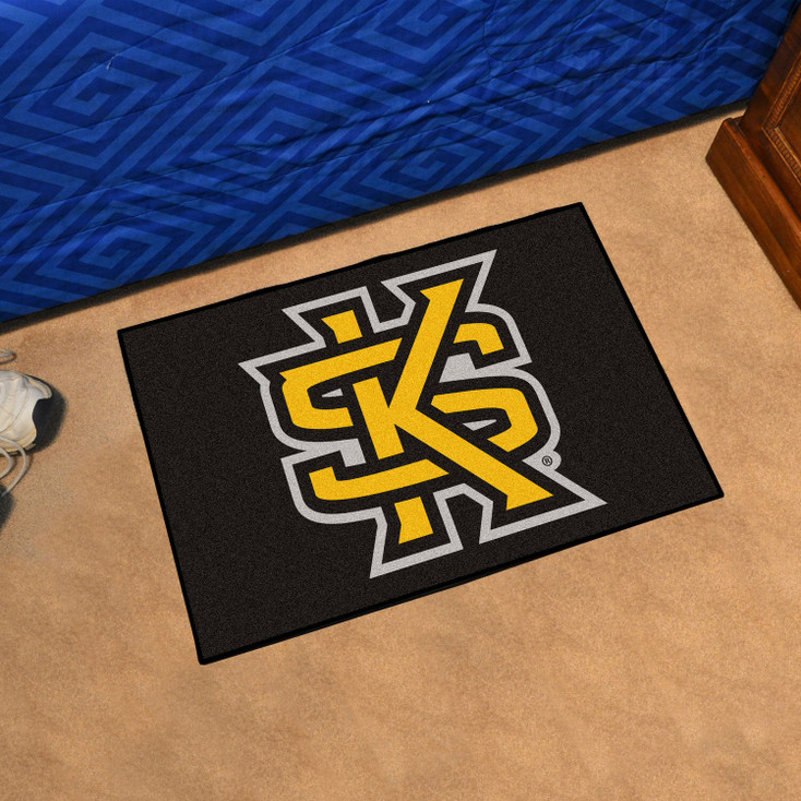 19" x 30" Kennesaw State University Black Rectangle Starter Mat