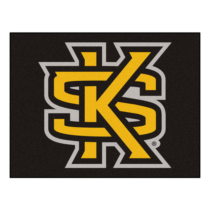 33.75" x 42.5" Kennesaw State University All Star Black Rectangle Mat