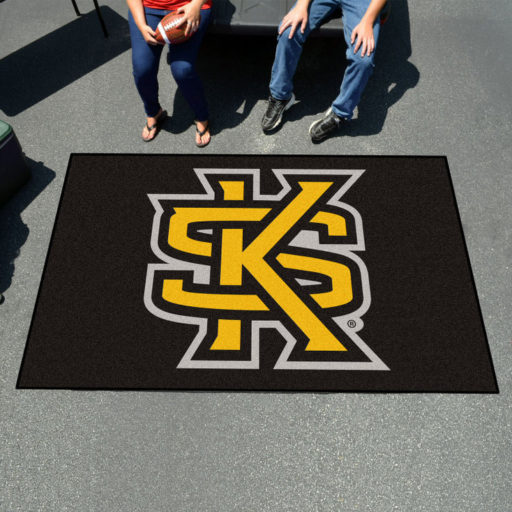 59.5" x 94.5" Kennesaw State University Black Rectangle Ulti Mat