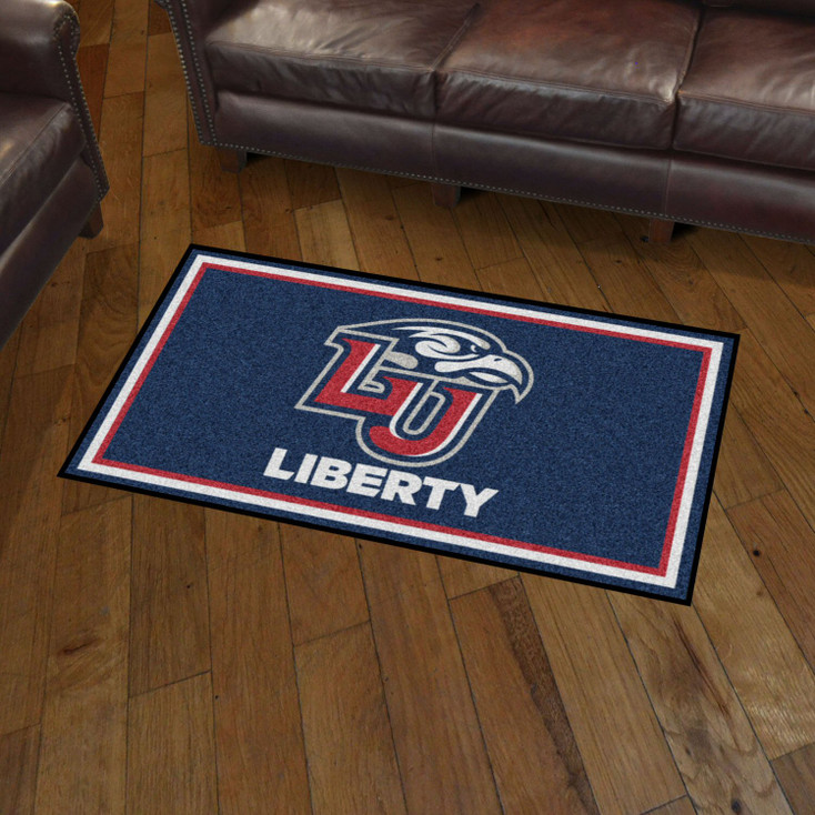 3' x 5' Liberty University Navy Blue Rectangle Rug