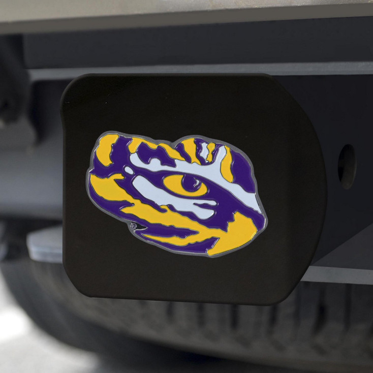 Louisiana State University Hitch Cover - Color on Black