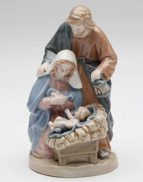 Holy Family Porcelain Sculpture