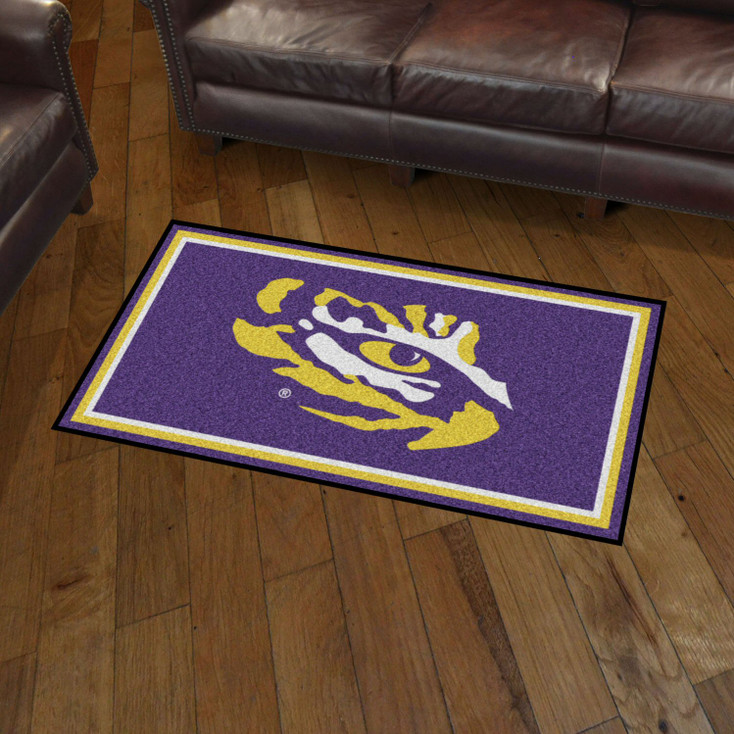 3' x 5' Louisiana State University Purple Rectangle Rug