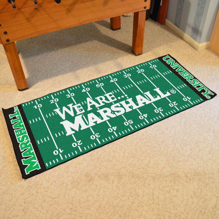 30" x 72" Marshall University Football Field Rectangle Runner Mat