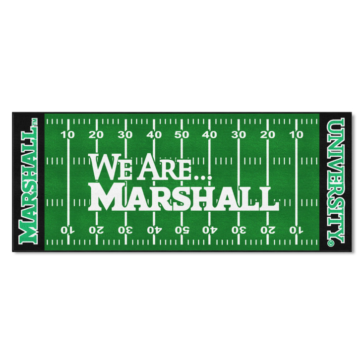 30" x 72" Marshall University Football Field Rectangle Runner Mat