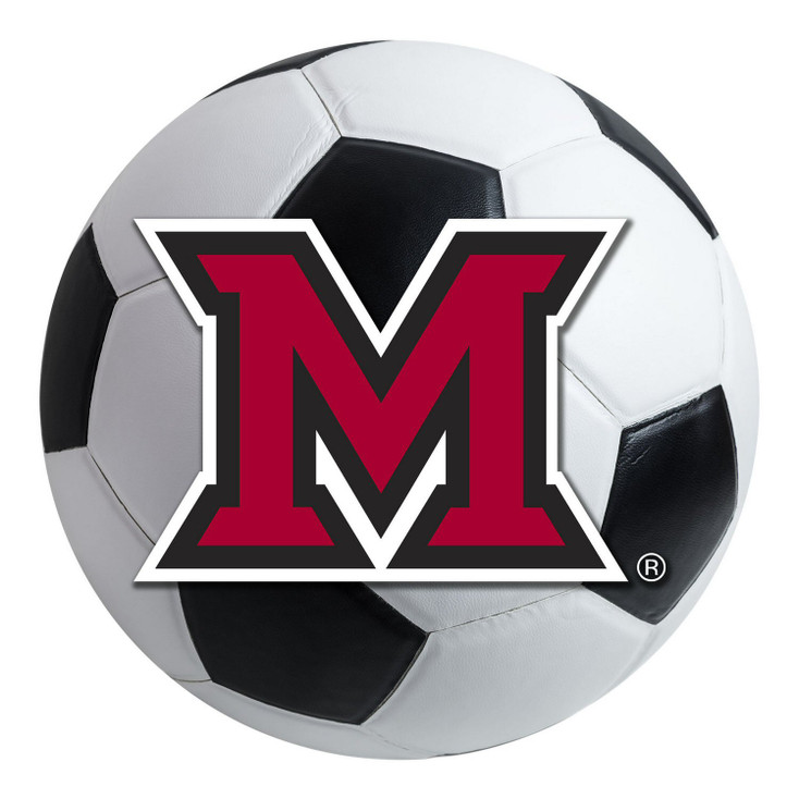 27" Miami University (OH) Soccer Ball Round Mat