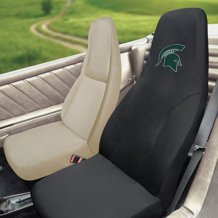 Michigan State University Car Seat Cover - "Spartan Helmet" Logo