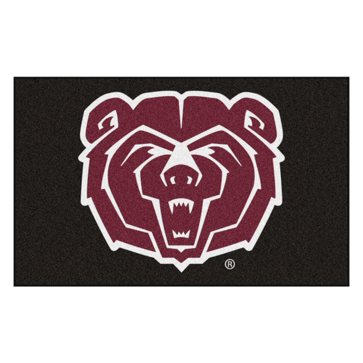 59.5" x 94.5" Missouri State University Black Rectangle Ulti Mat