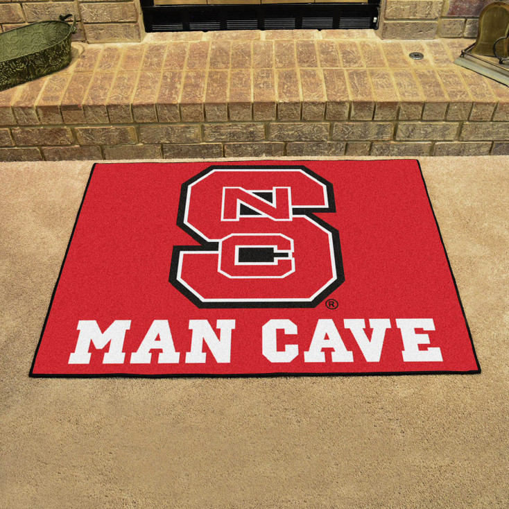 33.75" x 42.5" North Carolina State University Red Man Cave All-Star Rectangle Mat