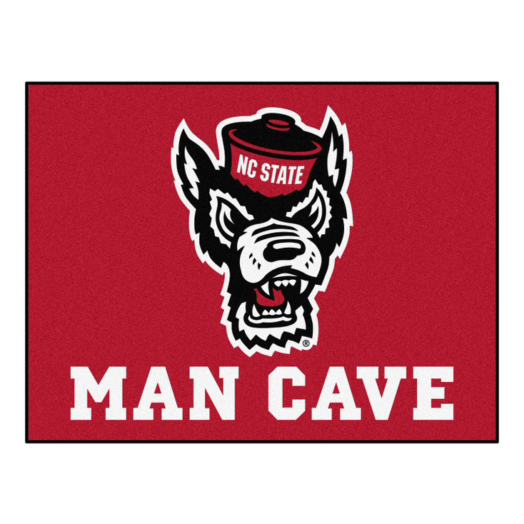 33.75" x 42.5" North Carolina State University Wolfpack Red Man Cave All-Star Rectangle Mat