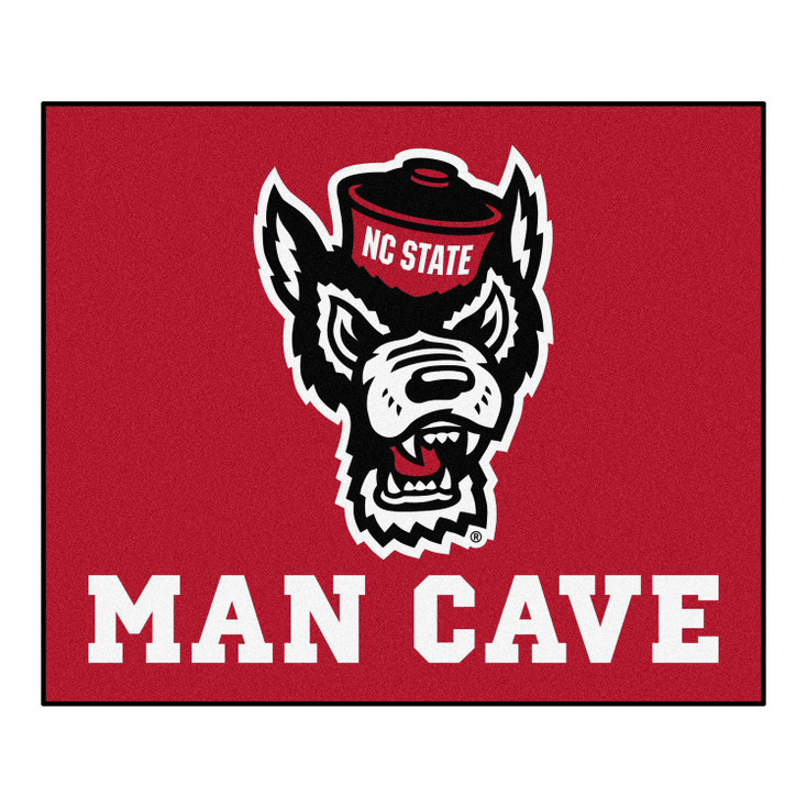 59.5" x 71" North Carolina State University Wolfpack Red Man Cave Tailgater Rectangle Mat