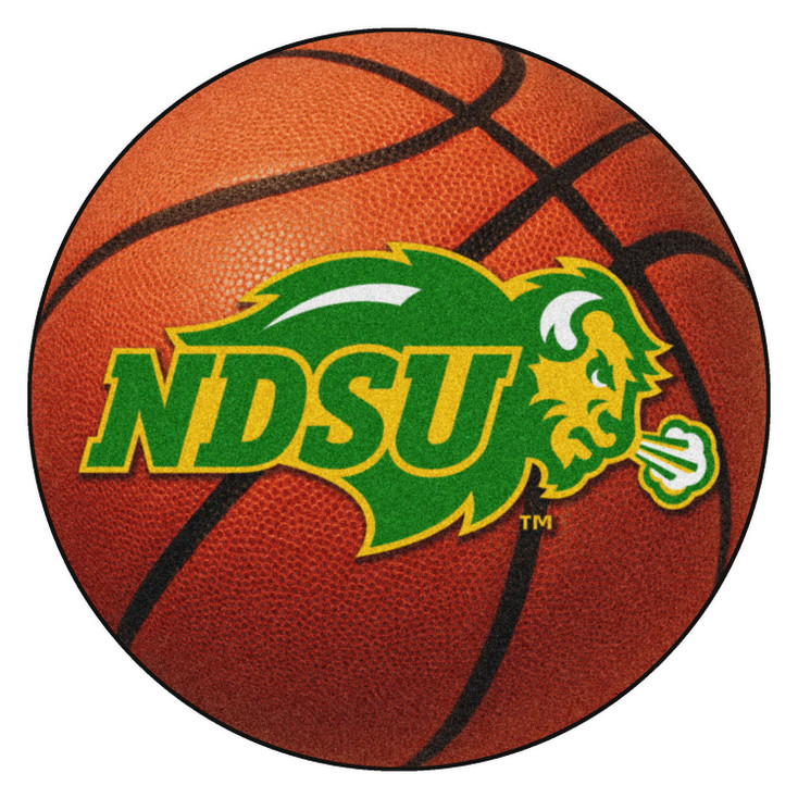 27" North Dakota State University Basketball Style Round Mat