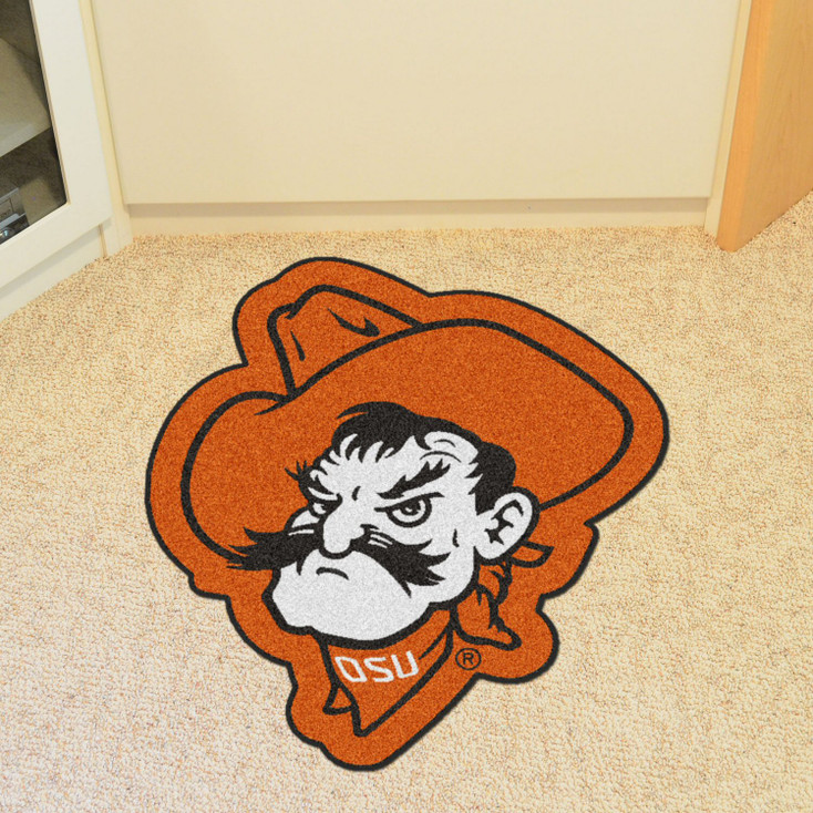 Oklahoma State University Mascot Mat - "Cowboy" Logo