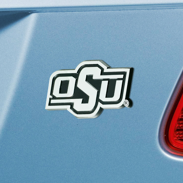 Oklahoma State University Chrome Emblem, Set of 2