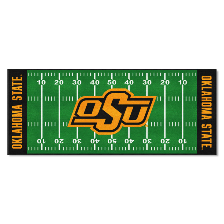 30" x 72" Oklahoma State University Football Field Rectangle Runner Mat