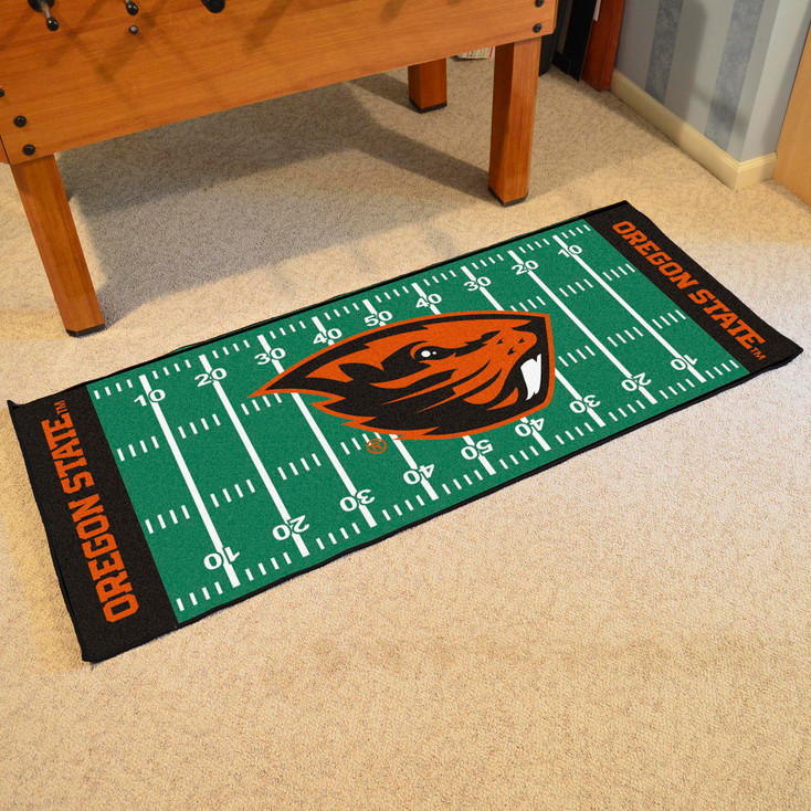 30" x 72" Oregon State University Football Field Rectangle Runner Mat