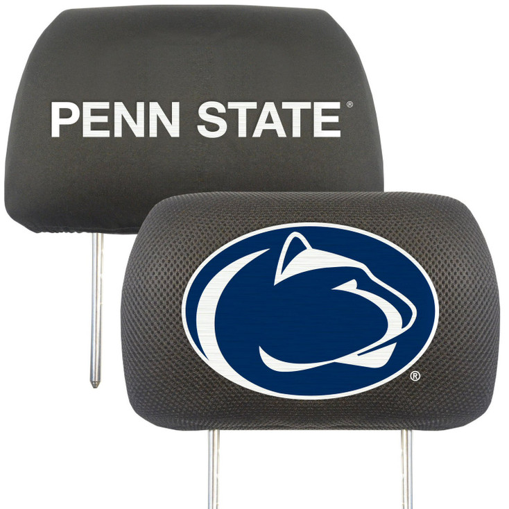 Penn State Car Headrest Cover, Set of 2