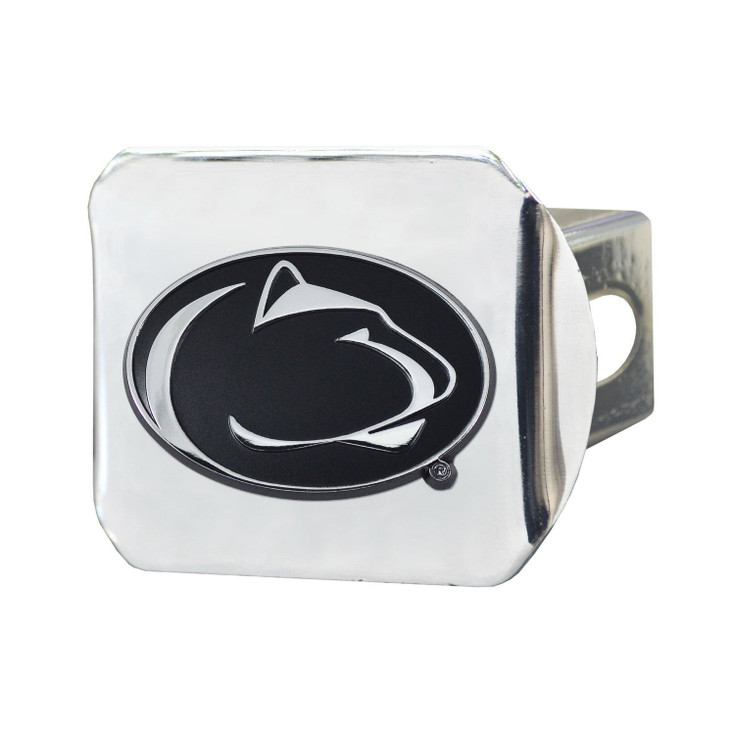 Penn State Hitch Cover - Chrome on Chrome