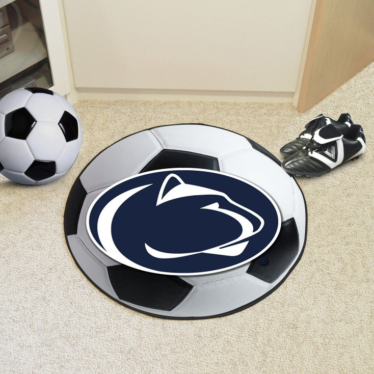 27" Penn State Soccer Ball Round Mat