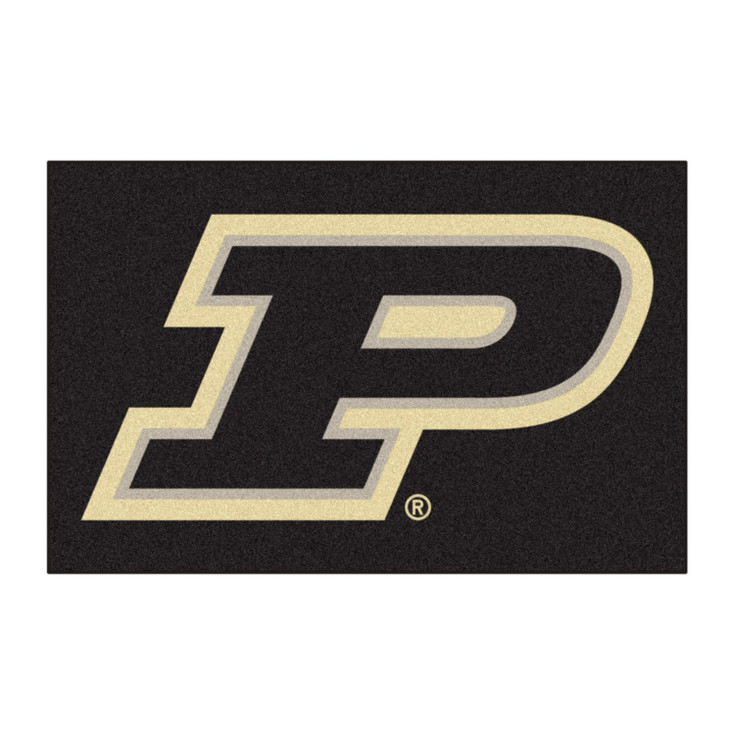 19" x 30" Purdue University Black Rectangle Starter Mat