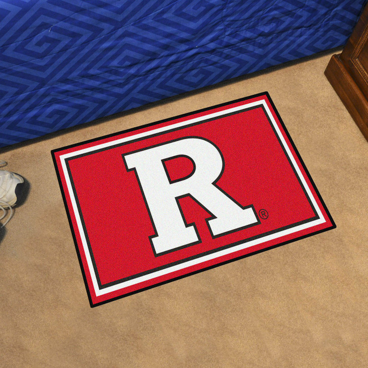 3' x 5' Rutgers University Red Rectangle Rug