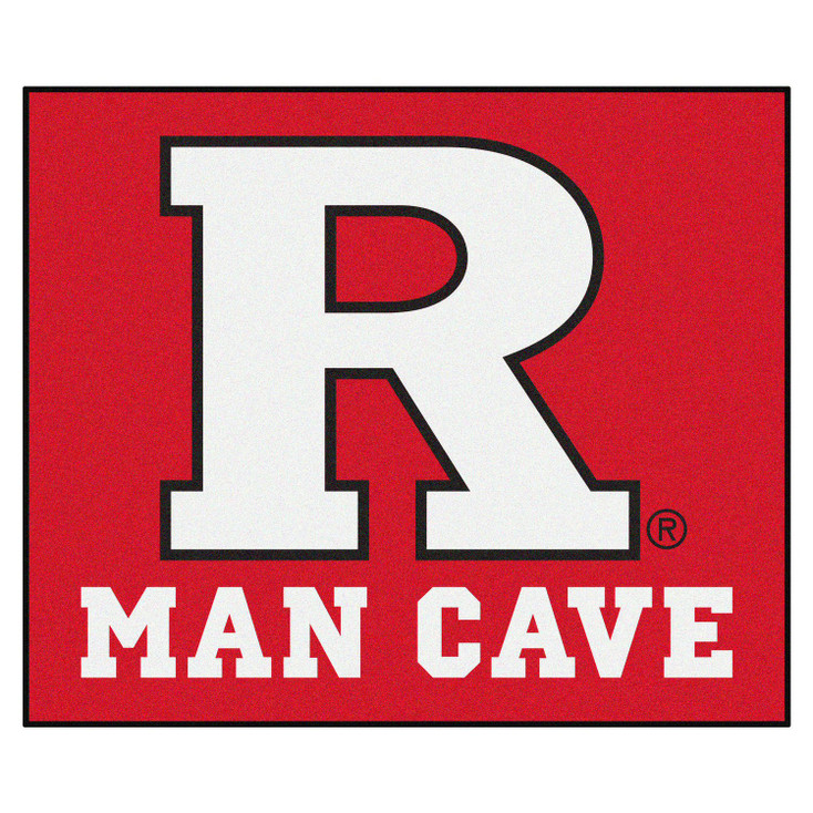 59.5" x 71" Rutgers University Man Cave Tailgater Red Rectangle Mat