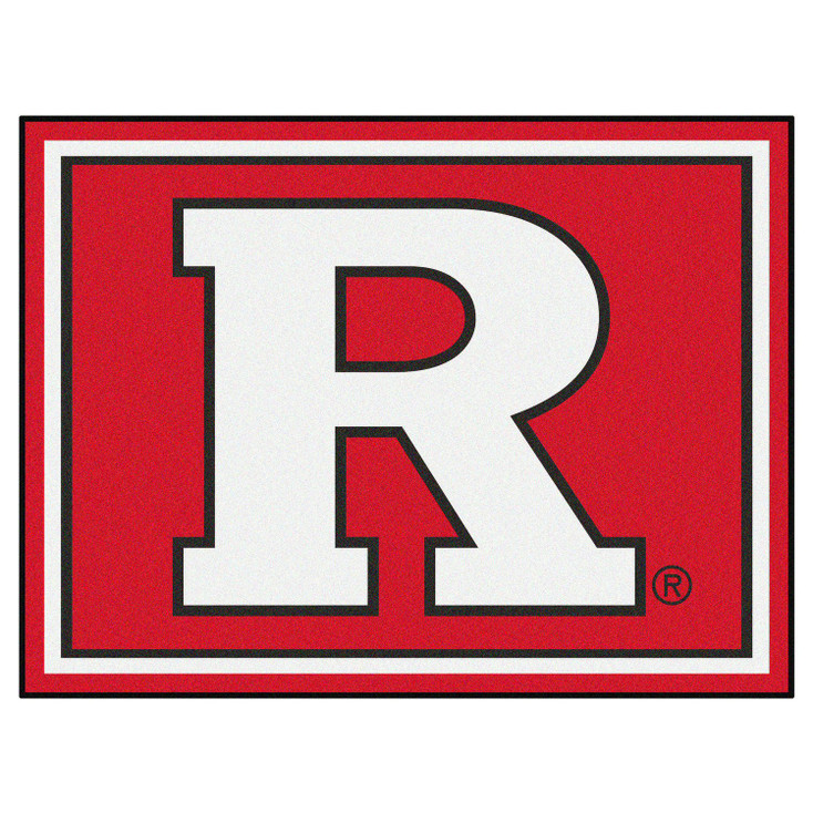 8' x 10' Rutgers University Red Rectangle Rug