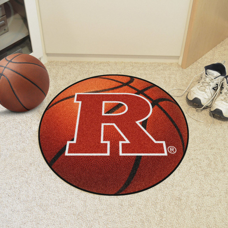 27" Rutgers University Basketball Style Round Mat