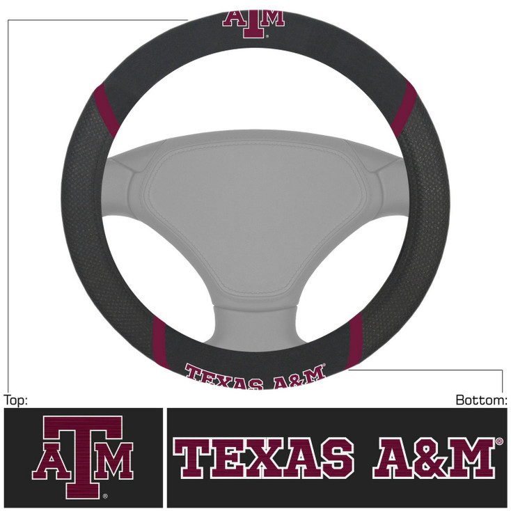 Texas A&M University Steering Wheel Cover