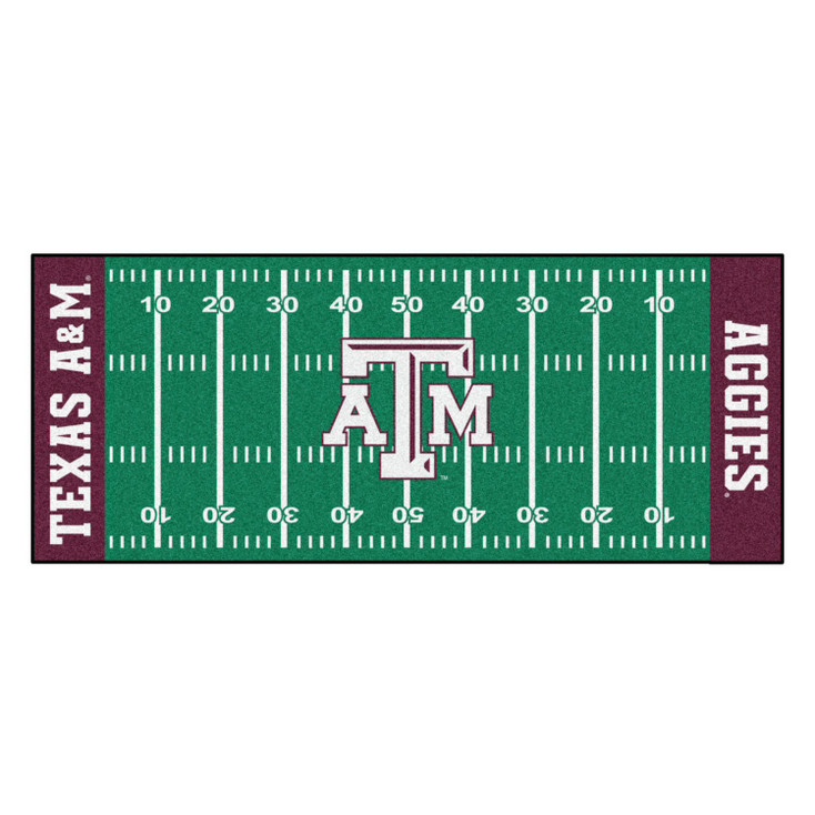 30" x 72" Texas A&M University Football Field Rectangle Runner Mat