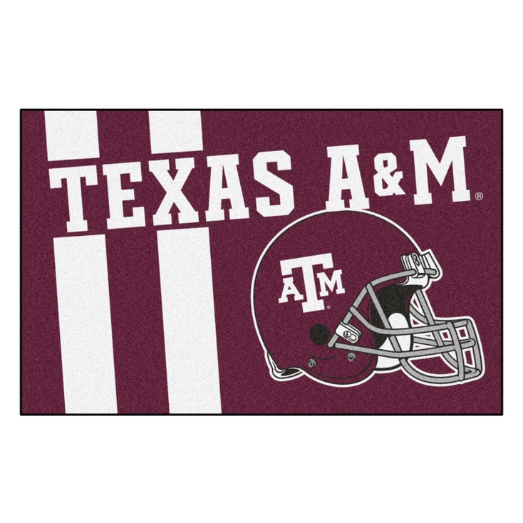 19" x 30" Texas A&M University Uniform Maroon Rectangle Starter Mat