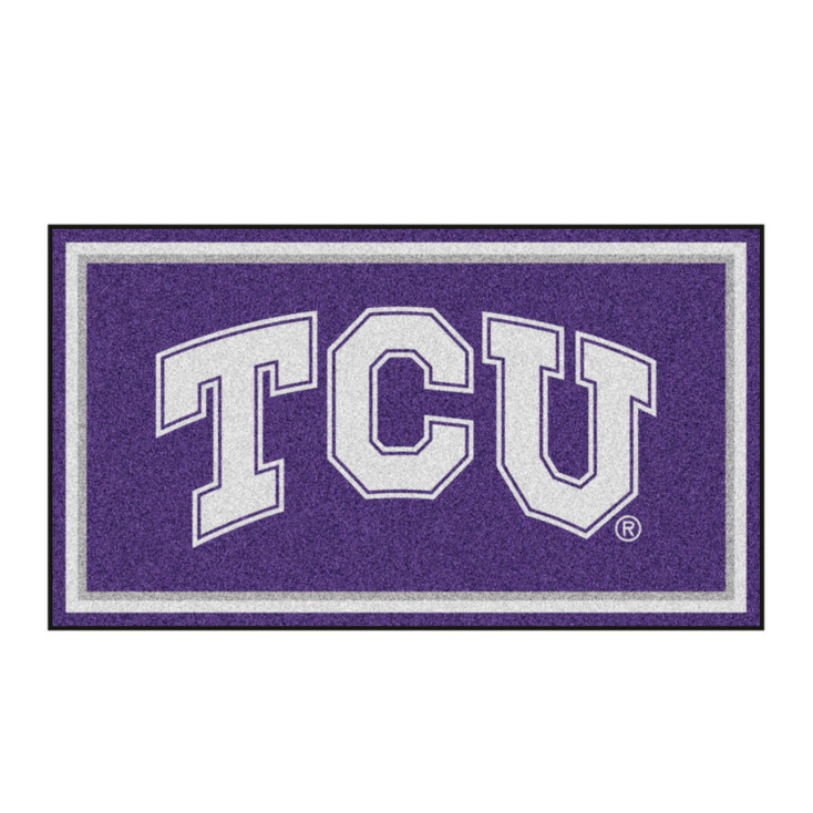 3' x 5' Texas Christian University Purple Rectangle Rug