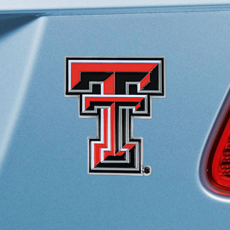 Texas Tech University Red Color Emblem, Set of 2