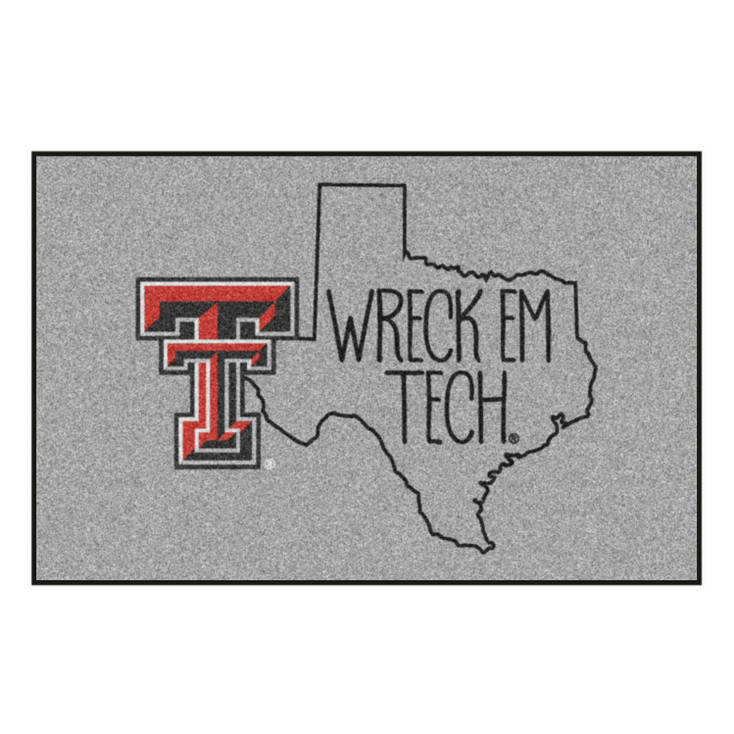19" x 30" Texas Tech University Southern Style Gray Rectangle Starter Mat