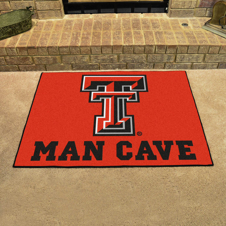 33.75" x 42.5" Texas Tech University Man Cave All-Star Red Rectangle Mat