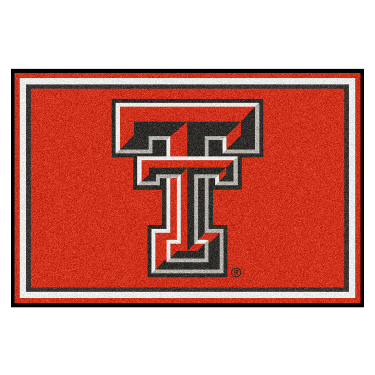 5' x 8' Texas Tech University Red Rectangle Rug