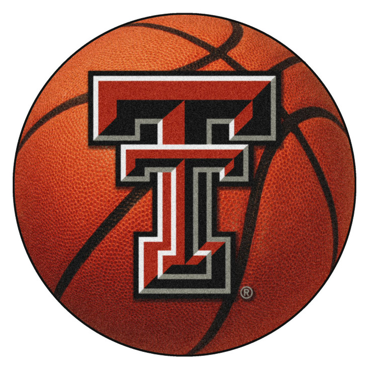 27" Texas Tech University Basketball Style Round Mat