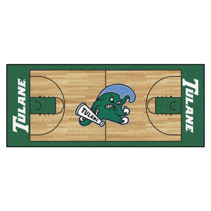 30" x 72" Tulane University NCAA Basketball Rectangle Runner Mat