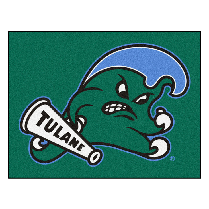 33.75" x 42.5" Tulane University All Star Green Rectangle Mat