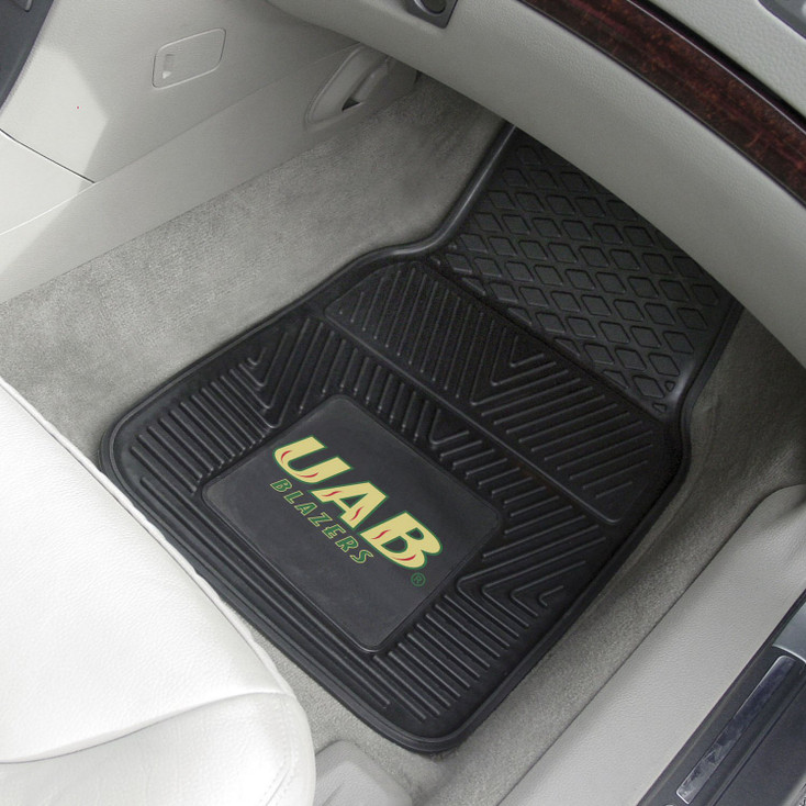 University of Alabama at Birmingham Heavy Duty Vinyl Front Black Car Mat, Set of 2