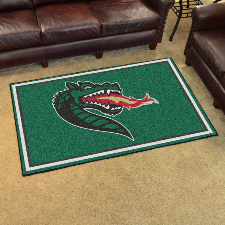 4' x 6' University of Alabama at Birmingham Green Rectangle Rug