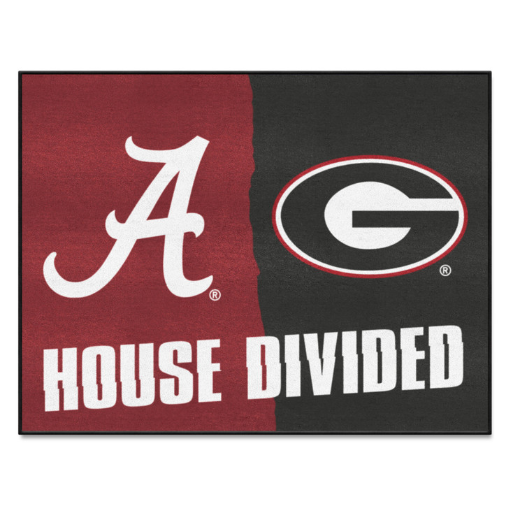 33.75" x 42.5" Alabama / Georgia House Divided Rectangle Mat