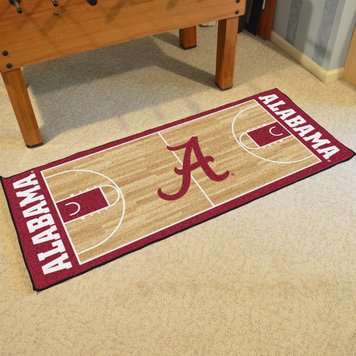 30" x 72" University of Alabama NCAA Basketball Rectangle Runner Mat