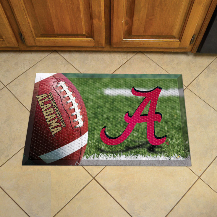 19" x 30" University of Alabama Rectangle Scraper Mat - "Script A" Logo