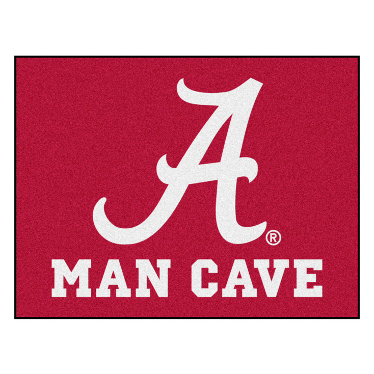 33.75" x 42.5" University of Alabama Man Cave All-Star Red Rectangle Mat