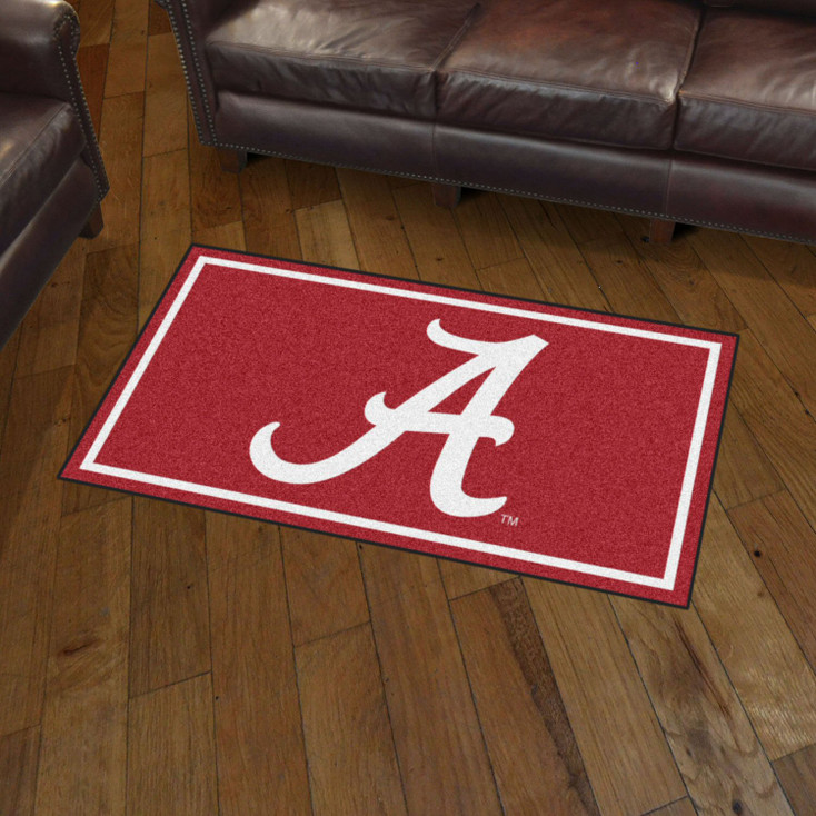 3' x 5' University of Alabama Red Rectangle Rug