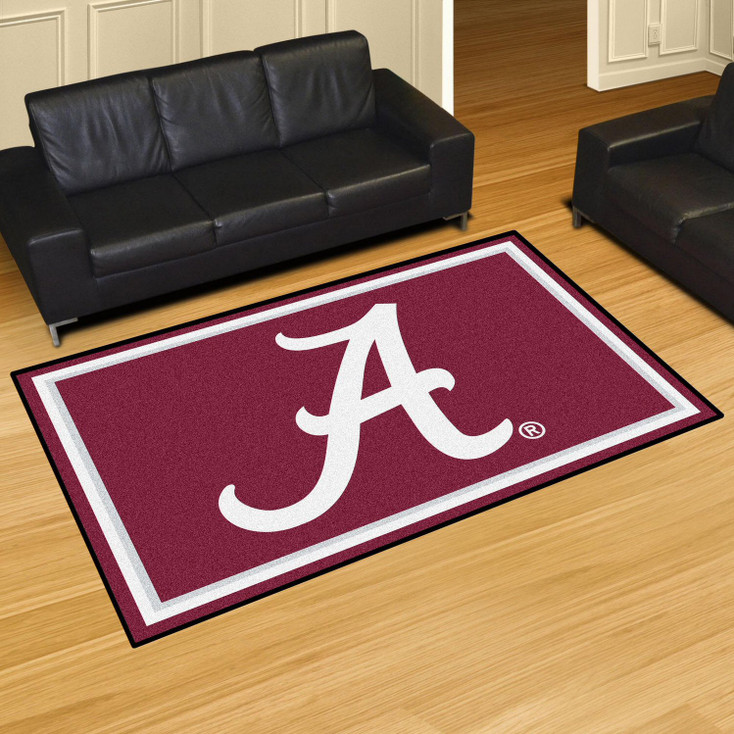 5' x 8' University of Alabama Red Rectangle Rug