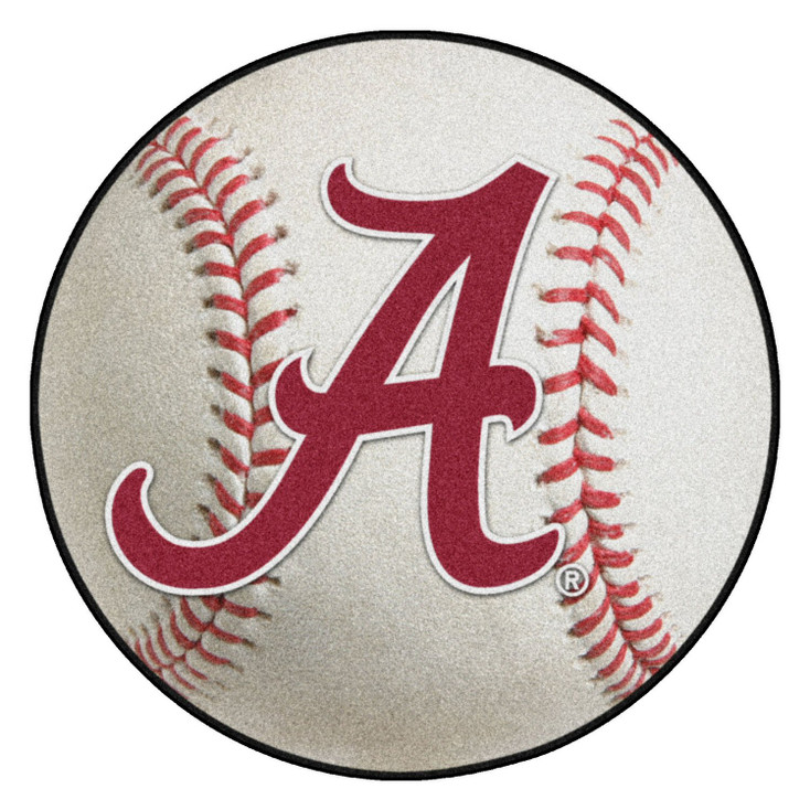 27" University of Alabama Baseball Style Round Mat